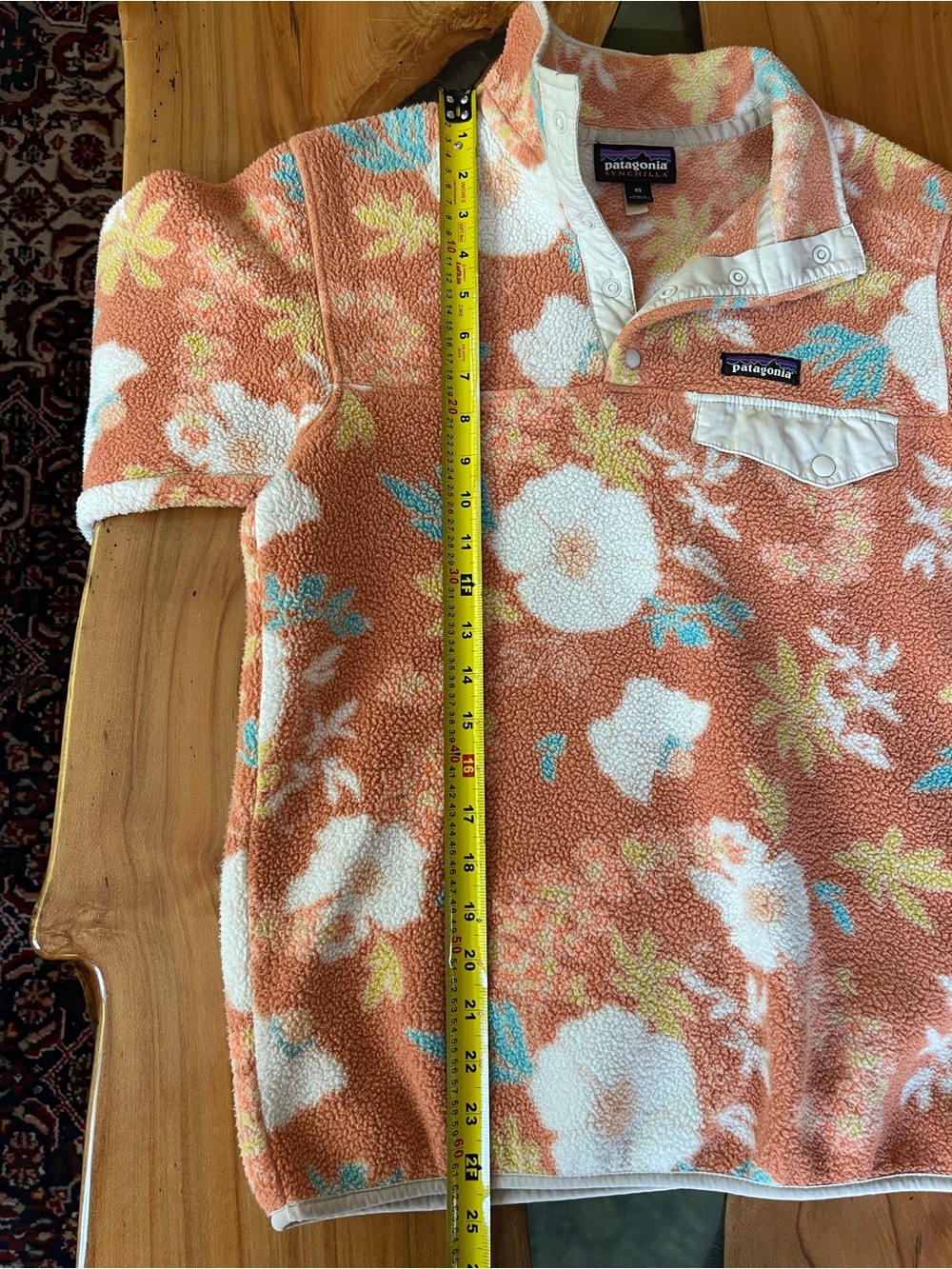Patagonia Synchilla Snap-T Fleece Pullover Limited Print Flower Power XS - Picture 5 of 6